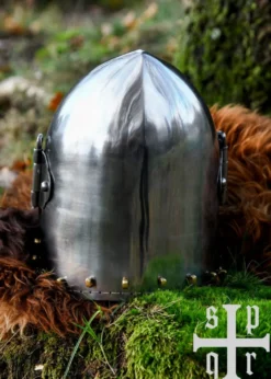 Hundsgugel, Mittelalter-Helm, ca. 1370, 1,6 mm Stahl