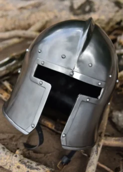 Italienischer Barbuta, ca. 1440, 2 mm Stahl