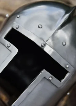 Italienischer Barbuta, ca. 1440, 2 mm Stahl