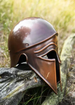 Italo-Korintherhelm, Stahl in Antikfinish