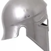 Italo-Korintherhelm, Stahl, mit Lederinlay