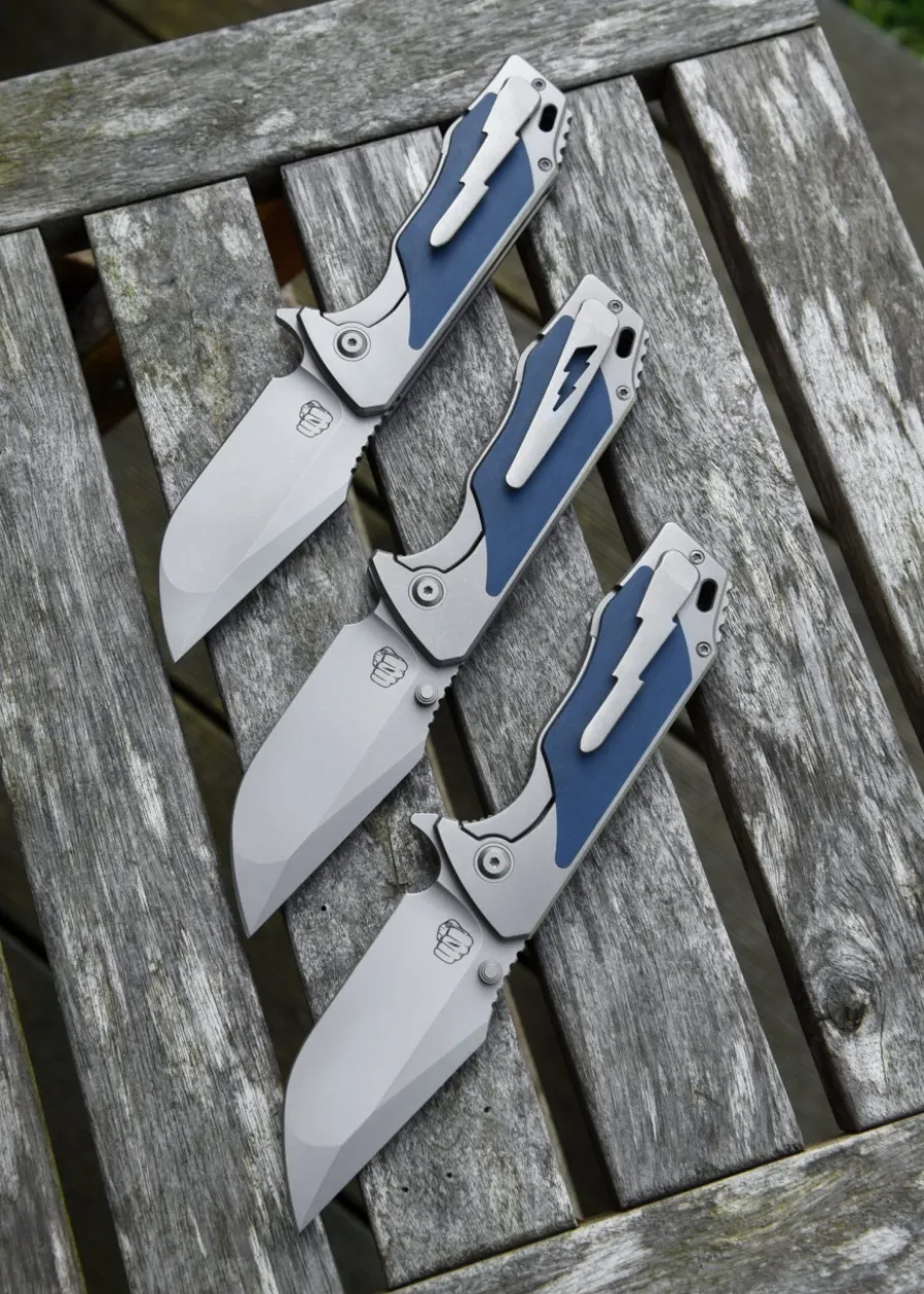 J-Cape V4, Exclusive, Blue Richlite, Flipper