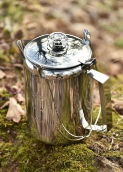Kaffeekanne aus Edelstahl mit Perkolator
