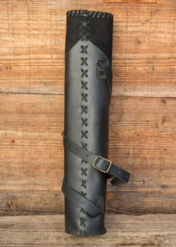 Köcher Hunter aus Leder, groß, für 10 LARP-Pfeile