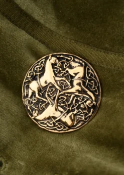 Keltische Bronzefibel Drei Pferde