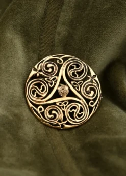 Keltische Brosche Triskele aus Bronze