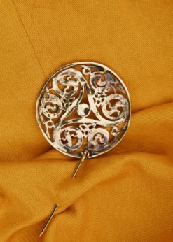 Keltische Brosche Triskele aus Bronze