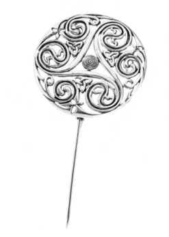Keltische Brosche Triskele aus Silber