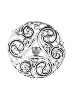 Keltische Brosche Triskele aus Silber