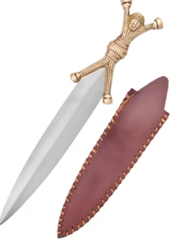 Keltischer Dolch mit Griff und Knauf in menschlicher Form