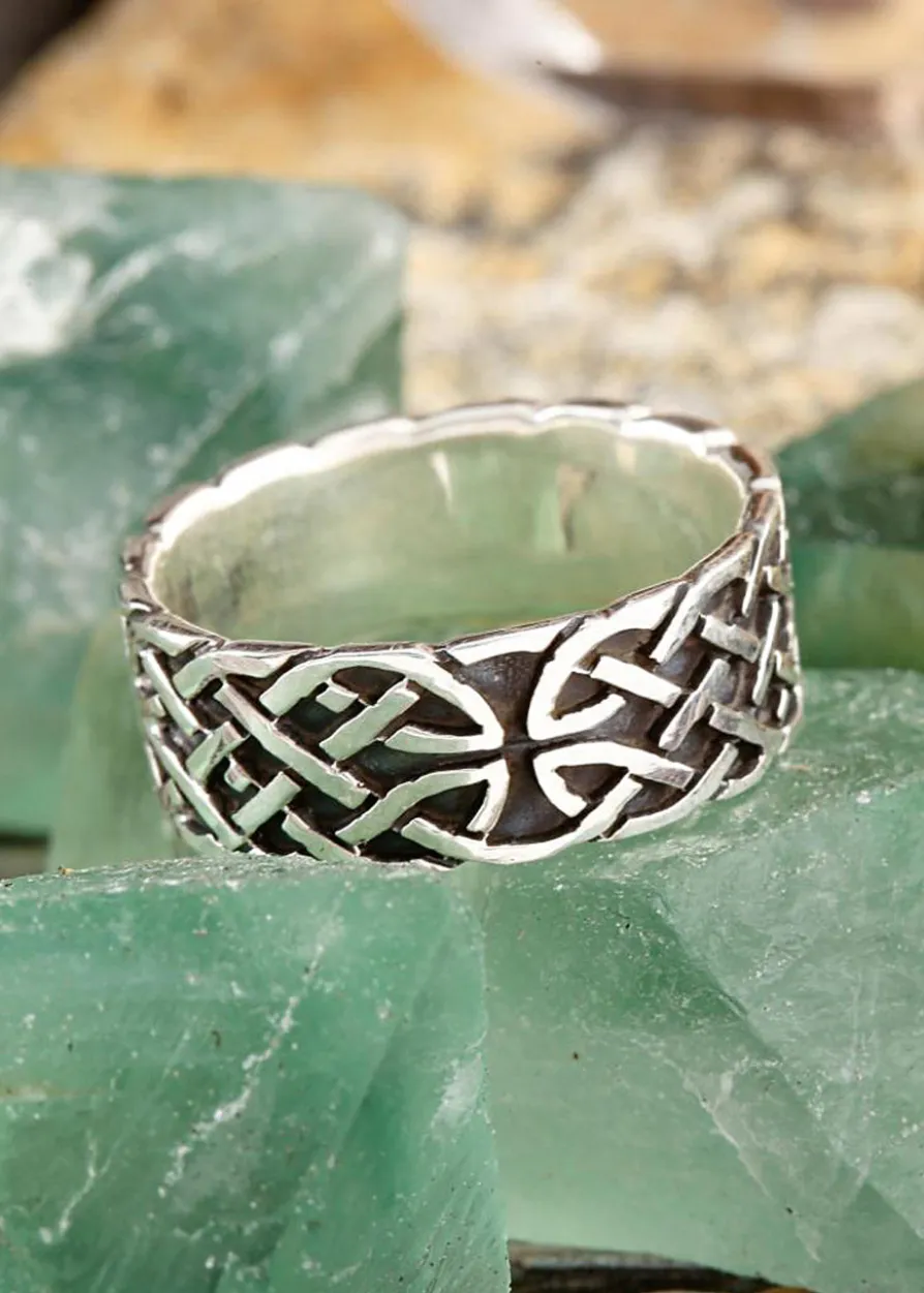 Keltischer Ring Unendlichkeit aus Silber