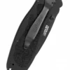 Kershaw BLUR Tanto, Schwarz, Wellenschliff, Taschenmesser