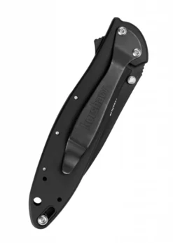 Kershaw LEEK, Schwarz, Wellenschliff, Taschenmesser