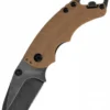 Kershaw SHUFFLE II, Hellbraun, BlackWash, Taschenmesser