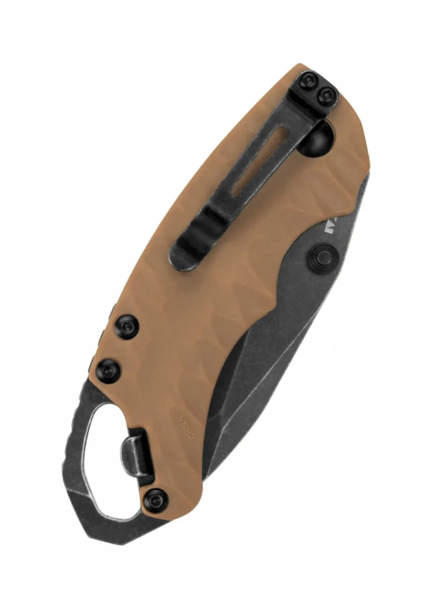 Kershaw SHUFFLE II, Hellbraun, BlackWash, Taschenmesser