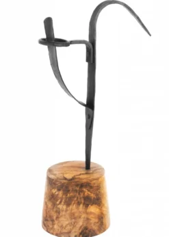 Kerzenhalter mit Holzsockel