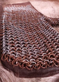 Kettenfäustlinge, ID 6mm unbehandelt, Leder, mit Mängeln
