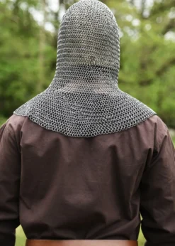 Kettenhaube mit quadratischem Mundschutz, ID8mm