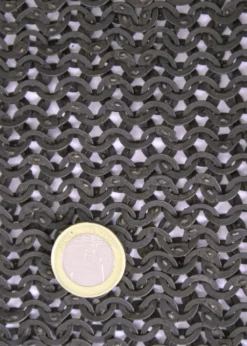 Kettenhemd Haubergeon, Flachring mit Keilnieten, ID 8 mm