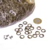 1kg Paket lose Kettenringe zum vernieten, ID 8mm, unbehandelt