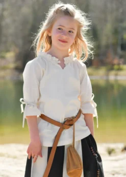 Kinder Mittelalter Bluse Birga, natur