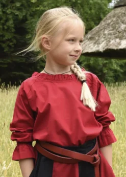 Kinder Mittelalter-Bluse Helena, rot