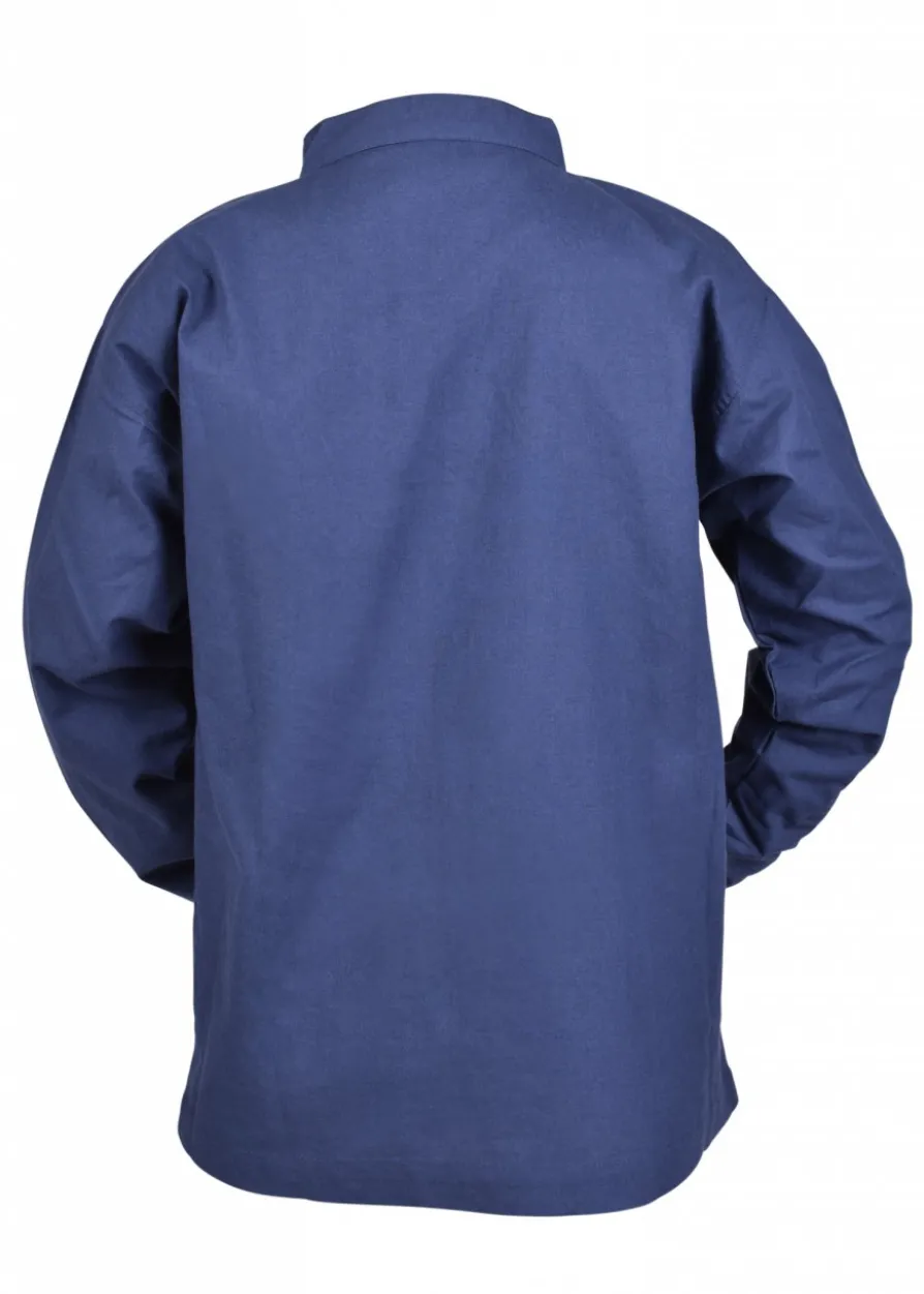 Kinder Mittelalter-Hemd Colin, blau