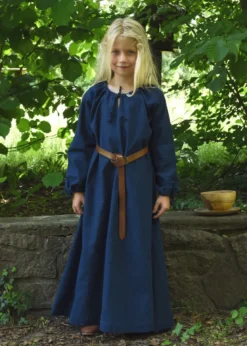 Kinder Mittelalterkleid Ana, blau