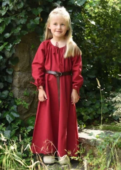 Kinder Mittelalterkleid Ana, rot