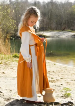 Kinder Mittelalterkleid, Überkleid Lilou, senfgelb
