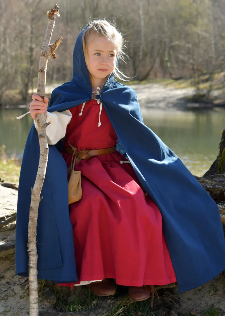 Kinder Mittelalterkleid, Überkleid Lilou, weinrot