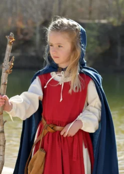 Kinder Mittelalterkleid, Überkleid Lilou, weinrot
