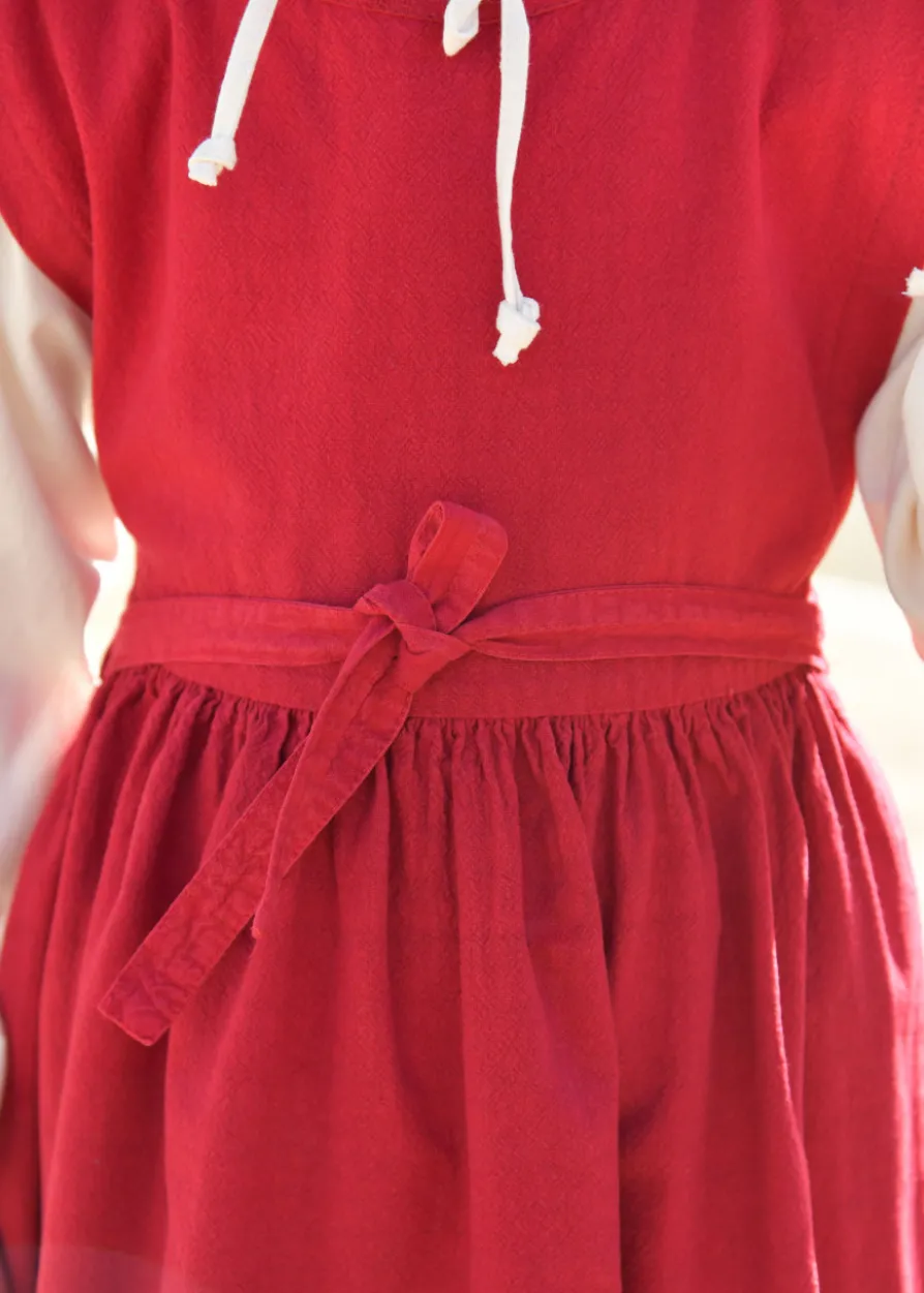 Kinder Mittelalterkleid, Überkleid Lilou, weinrot