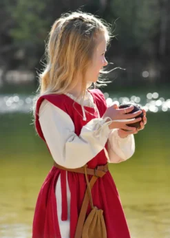 Kinder Mittelalterkleid, Überkleid Lilou, weinrot