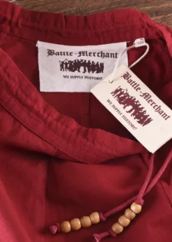 Kinder Mittelalter-Rock Lucia, weit ausgestellt, rot