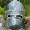 Kinder Ritterhelm Hundsgugel mit Klappvisier, Kunststoff