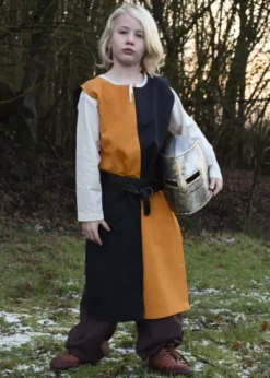 Kinder Waffenrock Lucas, Mi-Parti, gelb/schwarz