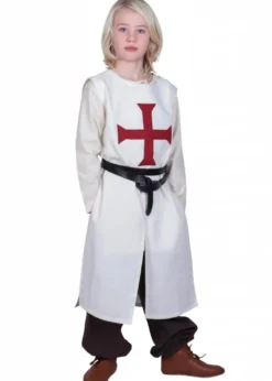 Kinder Wappenrock Alexander, Templer, natur/rot