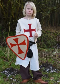Kinder Wappenrock Alexander, Templer, natur/rot
