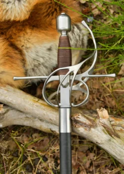 Kingston Arms Rapier mit geschwungenem Parier, poliert