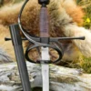 Kingston Arms Rapier mit geschwungenem Parier, schwarz