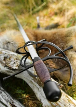 Kingston Arms Rapier mit geschwungenem Parier, schwarz