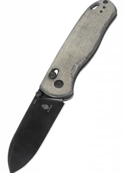 Kizer Knives DROP BEAR, Micarta, schwarze Klinge, Taschenmesser