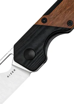 Kizer Knives Mini Militaw G10 + Mkuruti-Holz, Taschenmesser