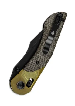 Kizer Knives, Mini Mystic, 154CM, Burlap Micarta + PEI, Taschenmesser