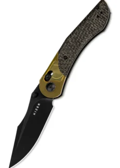 Kizer Knives, Mini Mystic, 154CM, Burlap Micarta + PEI, Taschenmesser