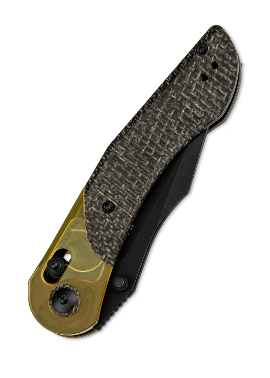 Kizer Knives, Mini Mystic, 154CM, Burlap Micarta + PEI, Taschenmesser