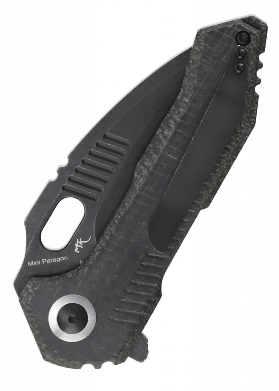 Kizer Knives PARAGON MINI, Micarta, schwarze Klinge, Taschenmesser