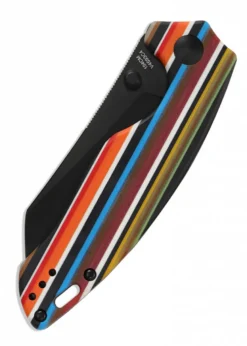 Kizer Knives TOWSER K, Serape, G10-Griff, schwarze Klinge, Taschenmesser