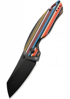 Kizer Knives TOWSER K, Serape, G10-Griff, schwarze Klinge, Taschenmesser